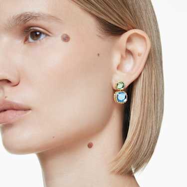 Chroma drop earrings - Cushion cut - Multicolored - Gold-tone plated 5692492