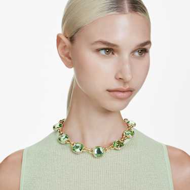 Chroma Tennis necklace - Cushion cut - Multicolored - Gold-tone plated 5692482