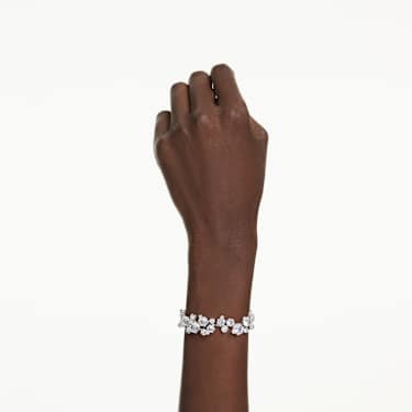 Constella bracelet - Mixed cuts - White - Rhodium plated 5722469