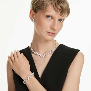 Constella set - Mixed cuts - White - Rhodium plated 5738285