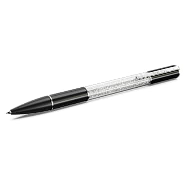 Crystalline ballpoint pen - Black - Rhodium plated 5694180