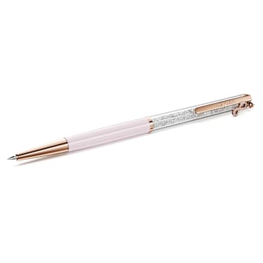 Crystalline ballpoint pen - Infinity - Pink lacquered - Rose gold-tone plated 5728731