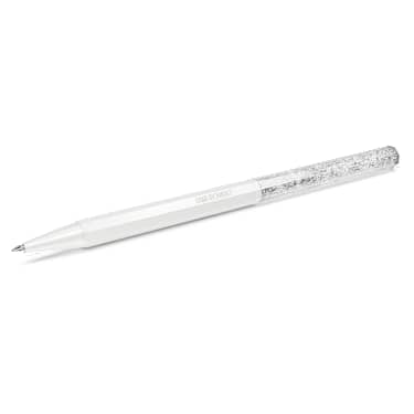 Crystalline ballpoint pen - Octagon shape - White - White lacquered 5670198