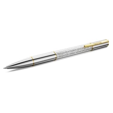 Crystalline ballpoint pen - Silver tone - Mixed metal finish 5688637