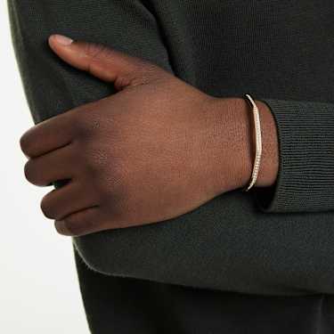 Dextera bangle - Octagon shape - Round cut - White - Gold-tone plated 5724580