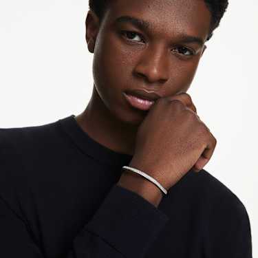 Dextera bangle - Octagon shape - Round cut - White - Rhodium plated 5725221