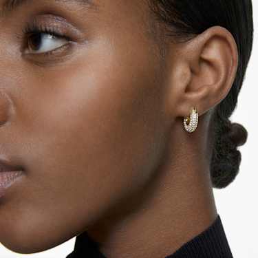 Dextera hoop earrings - Small - White - Gold-tone plated 5636530
