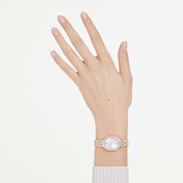 Dextera octagon watch - Swiss Made - Metal bracelet - Gold tone - Rose gold-tone finish 5715517