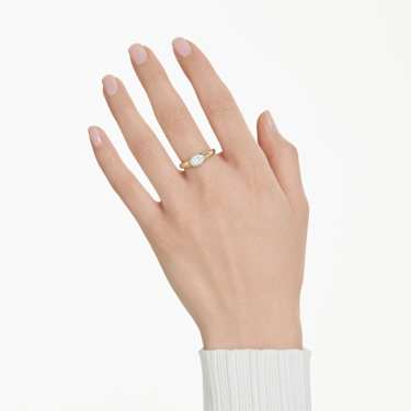 Dextera ring - Mixed cuts - White - Gold-tone plated 5732850
