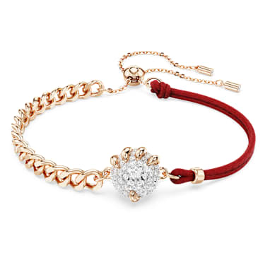 Dragon and Phoenix bracelet - Dragon’s claw - Red - Mixed metal finish 5675841