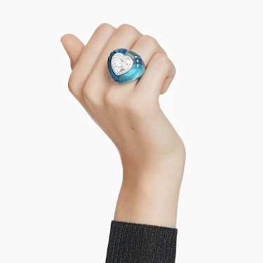 Dulcis cocktail ring - Heart cut - Pavé - Heart - Blue 5709963