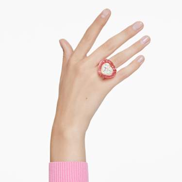 Dulcis cocktail ring - Heart cut - Pavé - Heart - Pink 5709992