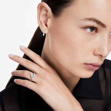 Galaxy ring - Set (2) - Lab-grown diamonds 1.4 ct tw - Mixed shapes - 14K white gold 5684697