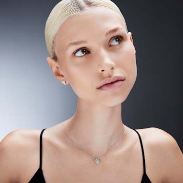 Galaxy stud earrings - Lab-grown diamonds 2.1 ct tw - Round shape - 14K white gold 5688504