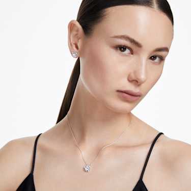 Galaxy stud earrings - Lab-grown diamonds 2.3 ct tw - Round shape - 14K white gold 5685827