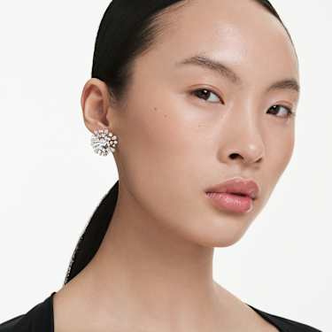 Galaxy stud earrings - Lab-grown diamonds 5.5 ct tw - Mixed shapes - 14K white gold 5684379