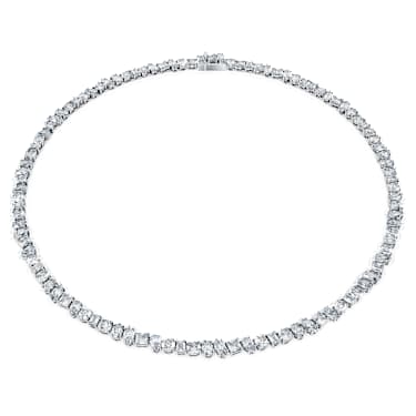 Galaxy Tennis necklace - Lab-grown diamonds 47.27 ct tw - Mixed shapes - 18K white gold 5691881