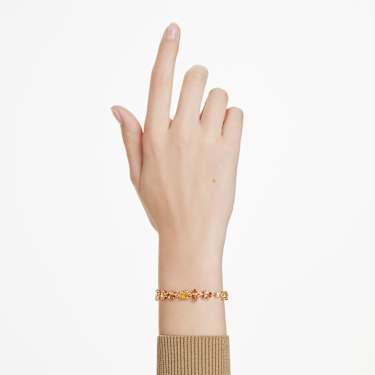 Gema bracelet - Mixed cuts - Yellow - Gold-tone plated 5718072