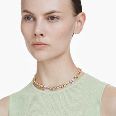 Gema Tennis necklace - Mixed cuts - Multicolored - Gold-tone plated 5714836