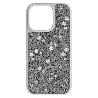 High smartphone case - Scattered design - iPhone® 16 Pro - Silver tone 5698783