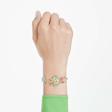 Idyllia bracelet - Mixed cuts - Flower - Multicolored - Gold-tone plated 5717156