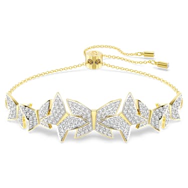 Idyllia Lilia bracelet - Butterfly - White - Gold-tone plated 5736072