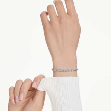 Imber Emily Tennis bracelet - Round cut - Black - Rhodium plated 5734238