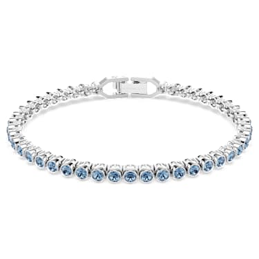 Imber Emily Tennis bracelet - Round cut - Blue - Rhodium plated 5734239