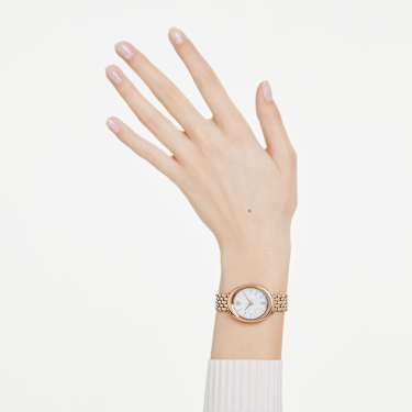 Imber oval watch - Swiss Made - Metal bracelet - Gold tone - Rose gold-tone finish 5717532