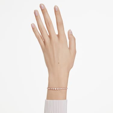 Imber Tennis bracelet - Mixed round cuts - Pink - Rose gold-tone plated 5718204