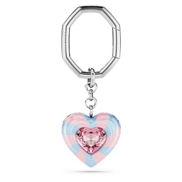 Key ring - Heart cut - Heart - Multicolored - Rhodium plated 5713882