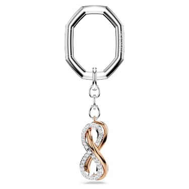 Key ring - Infinity - White - Mixed metal finish 5687996