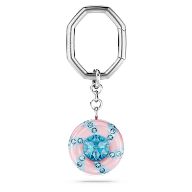 Key ring - Round cut - Multicolored - Rhodium plated 5713885