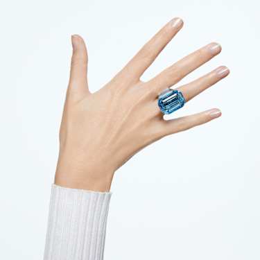 Lucent cocktail ring - Octagon cut - Blue 5600235