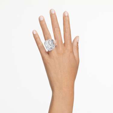 Lucent cocktail ring - Octagon cut - White 5666587