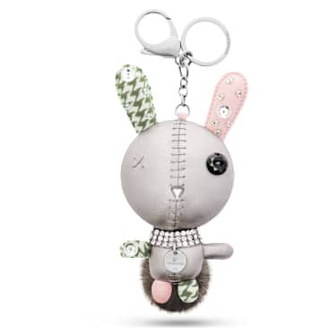 Mathilde bag charm - Rabbit - Gray - Stainless steel 5020921