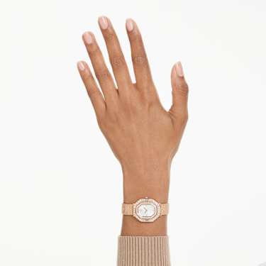 Matrix octagon watch - Metal bracelet - Rose gold tone - Rose gold-tone finish 5732497