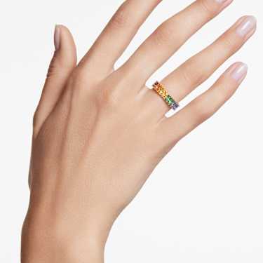 Matrix ring - Baguette cut - Multicolored - Gold-tone plated 5685653