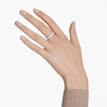 Matrix ring - Baguette cut - White - Silver-tone finish 5714332