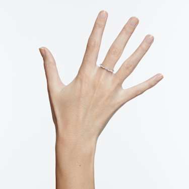 Matrix Vittore ring - Marquise cut - White - Rhodium plated 5354786