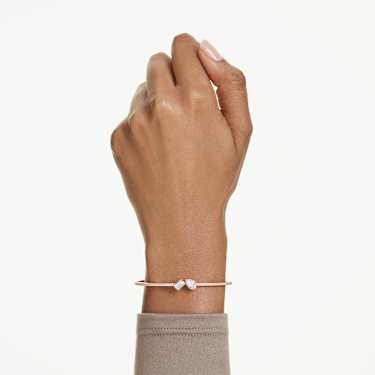 Mesmera bangle - Mixed cuts - White - Rose gold-tone plated 5734247