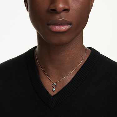 Mesmera pendant - Mixed cuts - Gray - Ruthenium plated 5732491