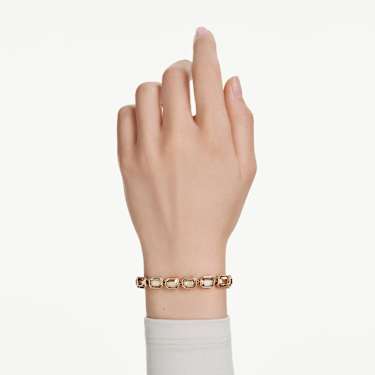 Millenia bracelet - Octagon cut - Caramel - Gold-tone plated 5720912