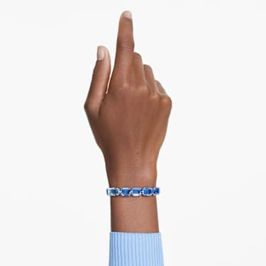 Millenia bracelet - Octagon cut - Color gradient - Blue - Rhodium plated 5694135