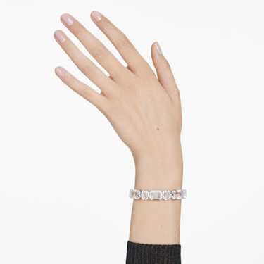 Millenia bracelet - Octagon cut - White - Rhodium plated 5705770