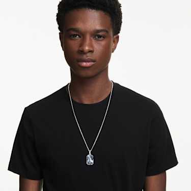 Millenia pendant - Octagon cut - White - Rhodium plated 5725768