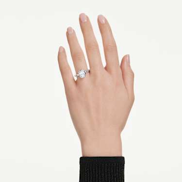 Octagon bezel ring - Lab-grown diamonds 2.0 ct tw - Octagon shape - 14K white gold 5733501