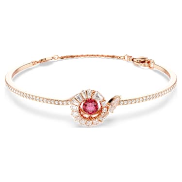 Snake bangle - Mixed cuts - Year of the Snake - Red - Rose gold-tone plated 5709088