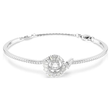 Snake bracelet - Mixed cuts - Year of the Snake - White - Rhodium plated 5698892