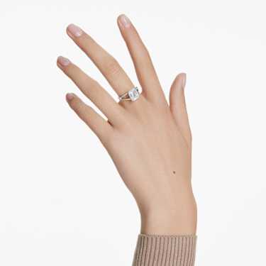 Stilla ring - Octagon cut - White - Silver-tone finish 5717876